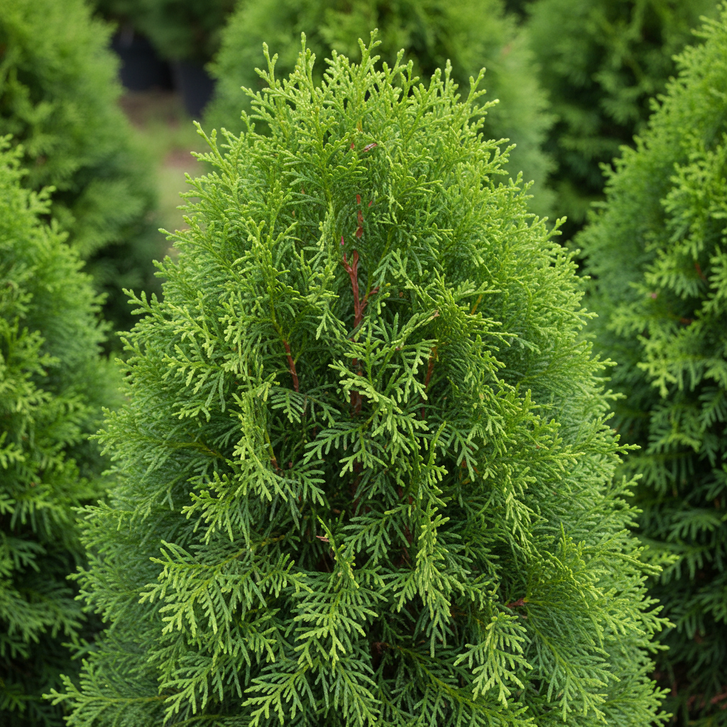 Close-up of Emerald Cedar foliage