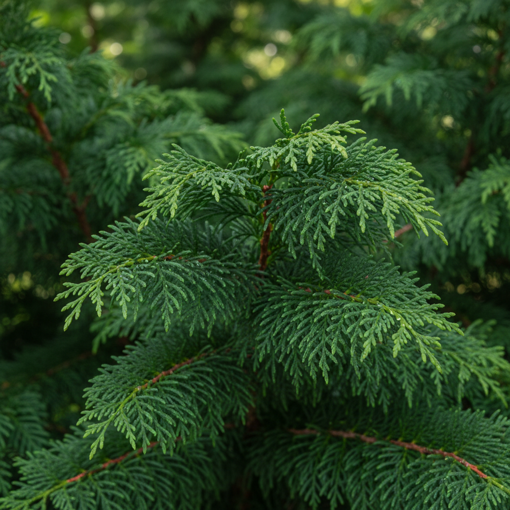 Close-up of Green Giant Cedar foliage